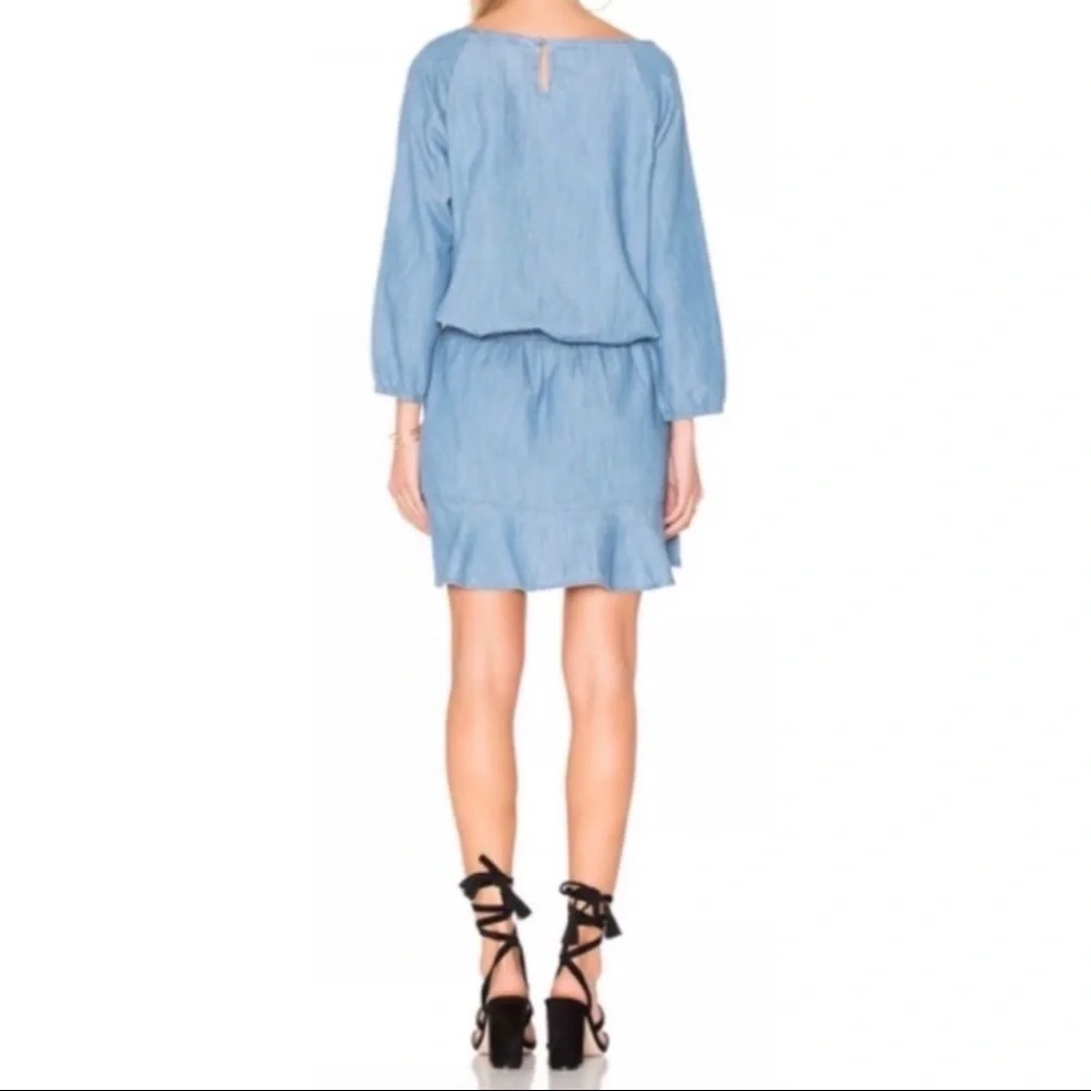Soft Joie Chambray Denim Summer Dress - Picture 5 of 10
